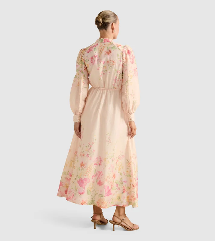 فورايفر نيو PEYTON Trim Detail Midi Dress